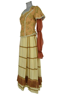 Noleggio abito fantasia donna popolana o borghese del '600-'700 - storico