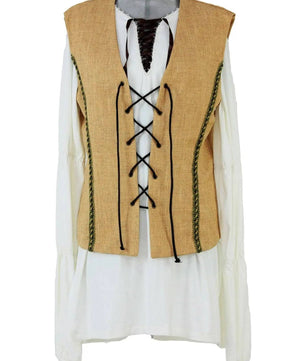 Noleggio Abito Medievale Uomo Completo con Camicia e Gilet - storico
