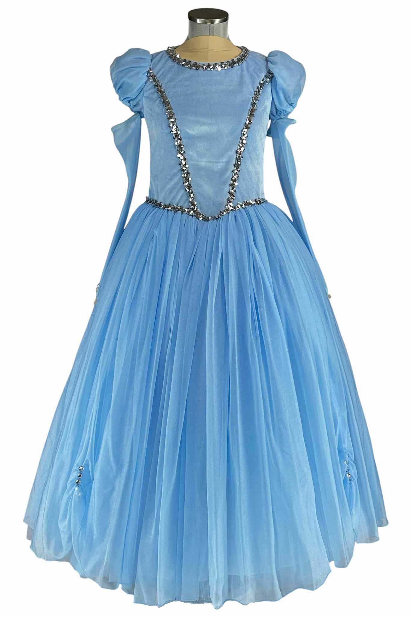 Noleggio Abito da Principessa Azzurro per Donna - Carnevale
