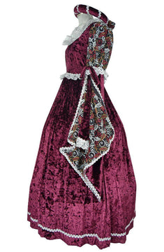 Noleggio Abito Rinascimento Donna in Velluto-storico-Carnevale