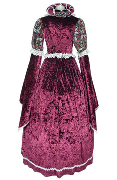 Noleggio Abito Rinascimento Donna in Velluto-storico-Carnevale