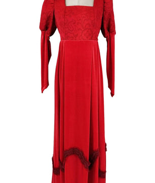 Noleggio abito rosso medievale donna - storico