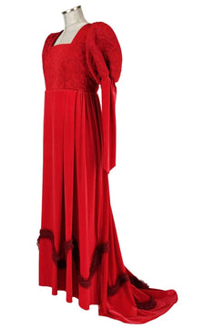 Noleggio abito rosso medievale donna - storico