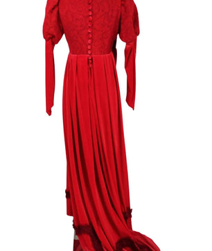 Noleggio abito rosso medievale donna - storico