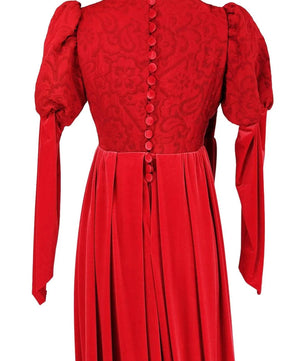 Noleggio abito rosso medievale donna - storico