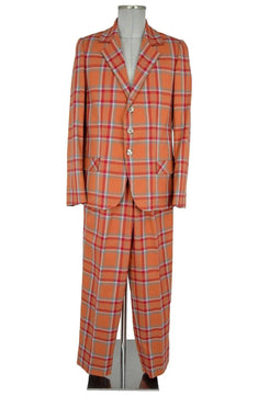 Noleggio abito uomo scozzese vintage arancione