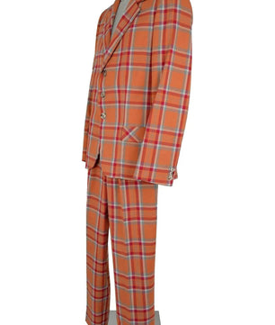 Noleggio abito uomo scozzese vintage arancione