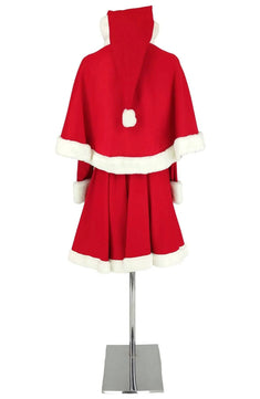 Noleggio costume donna da Babbo Natale con mantellina