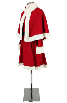 Noleggio costume donna da Babbo Natale con mantellina
