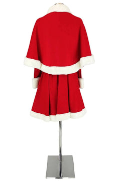 Noleggio costume donna da Babbo Natale con mantellina