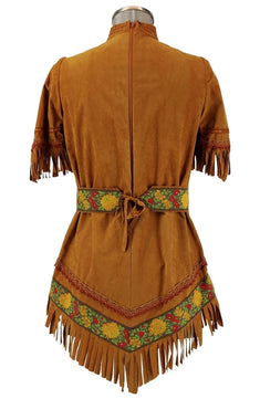 Noleggio costume donna da indiana nativa americana - squaw corto - carnevale