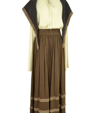Noleggio costume donna popolana etnico adatto per rievocazioni storiche o presepi - vintage