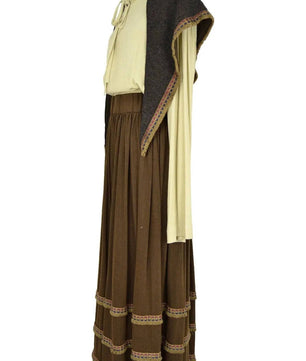 Noleggio costume donna popolana etnico adatto per rievocazioni storiche o presepi - vintage
