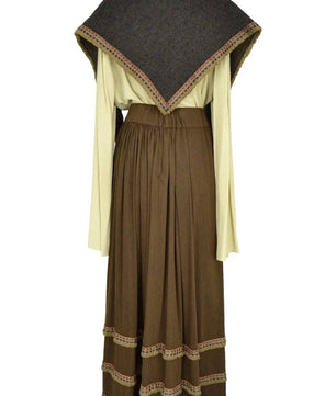 Noleggio costume donna popolana etnico adatto per rievocazioni storiche o presepi - vintage