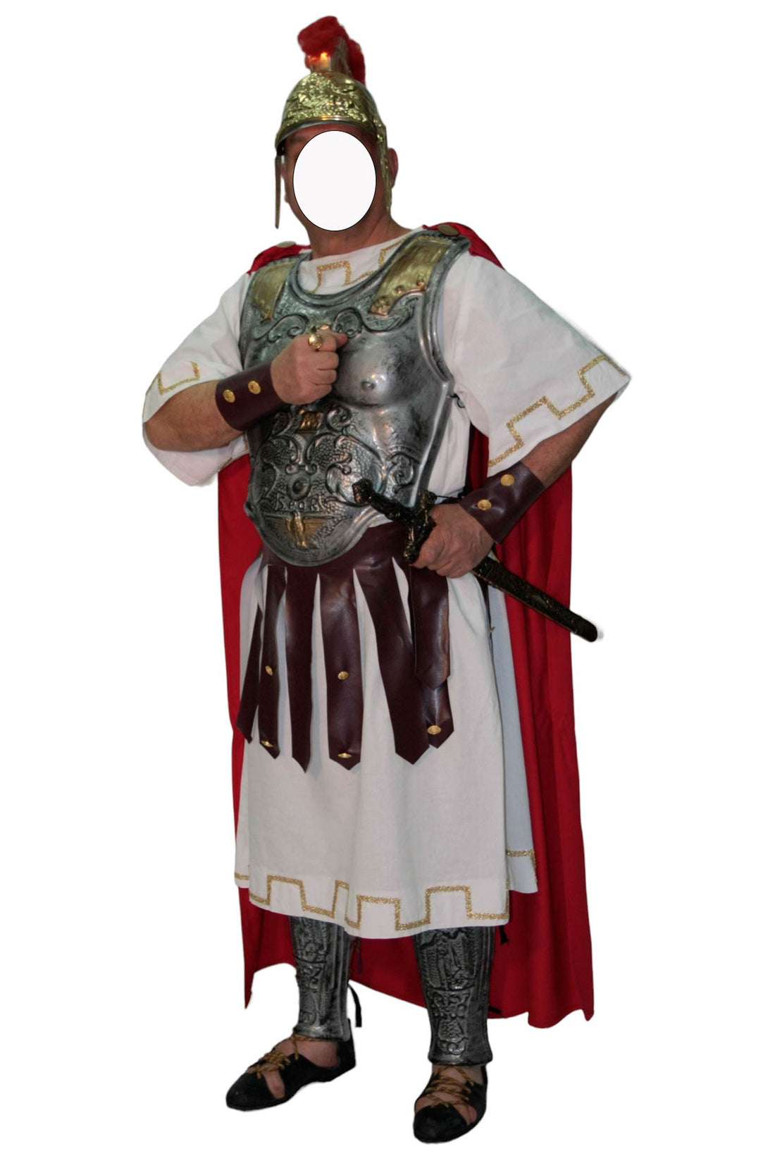 Noleggio Costume uomo armatura Soldato Romano rievocazioni 