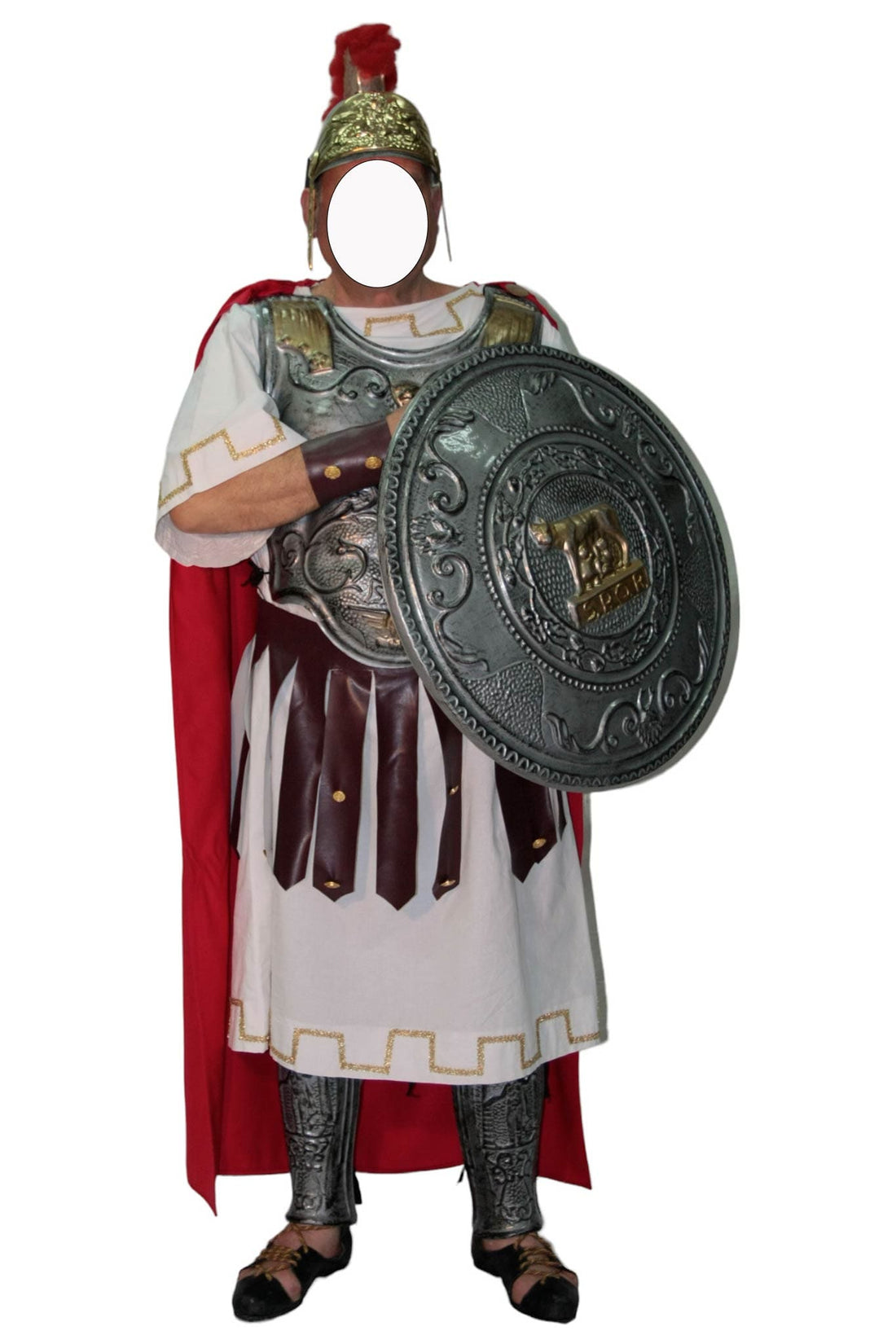 Noleggio Costume uomo armatura Soldato Romano rievocazioni 