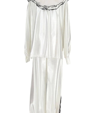 Noleggio costume unisex da pierrot bianco - carnevale