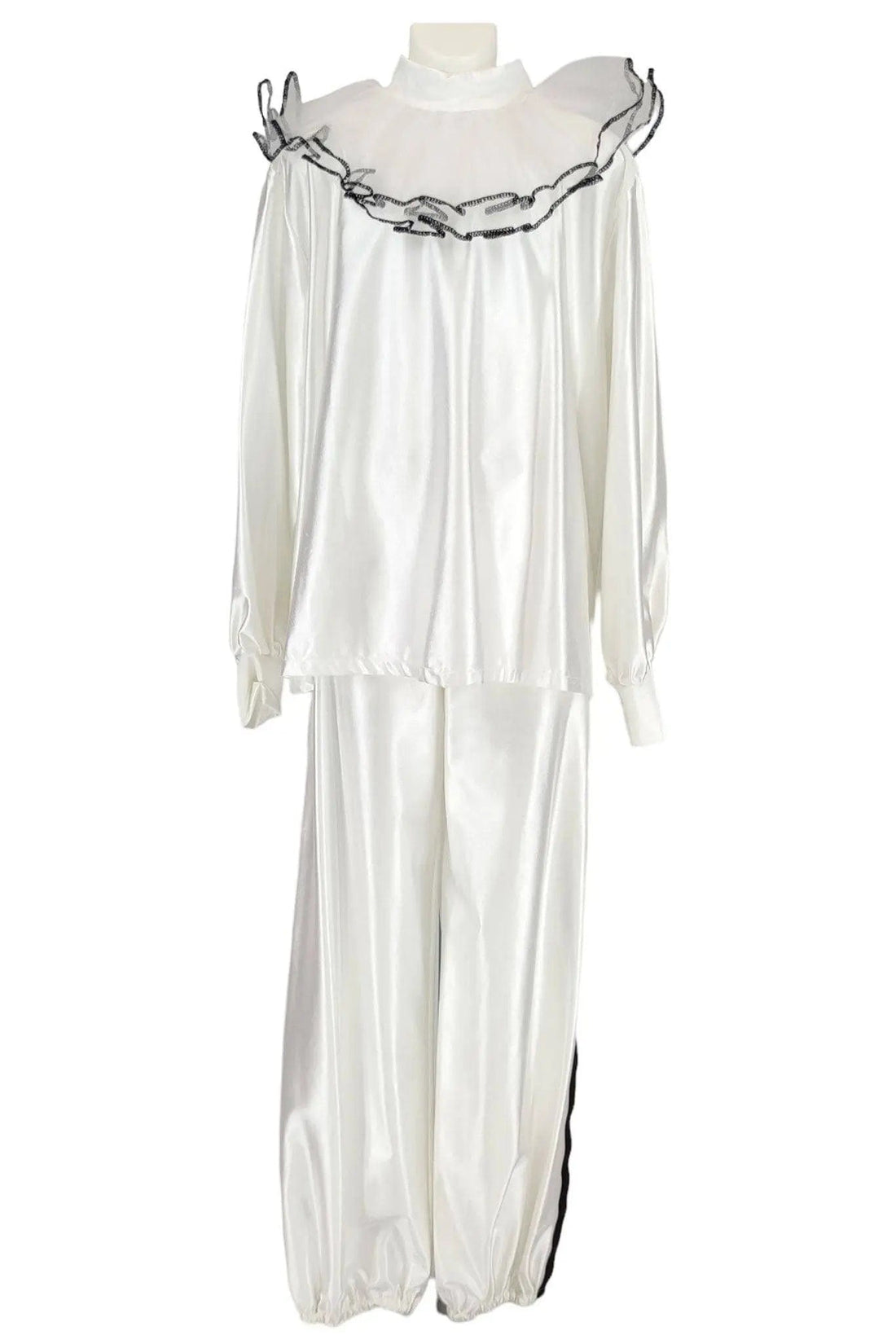 Noleggio costume unisex da pierrot bianco - carnevale