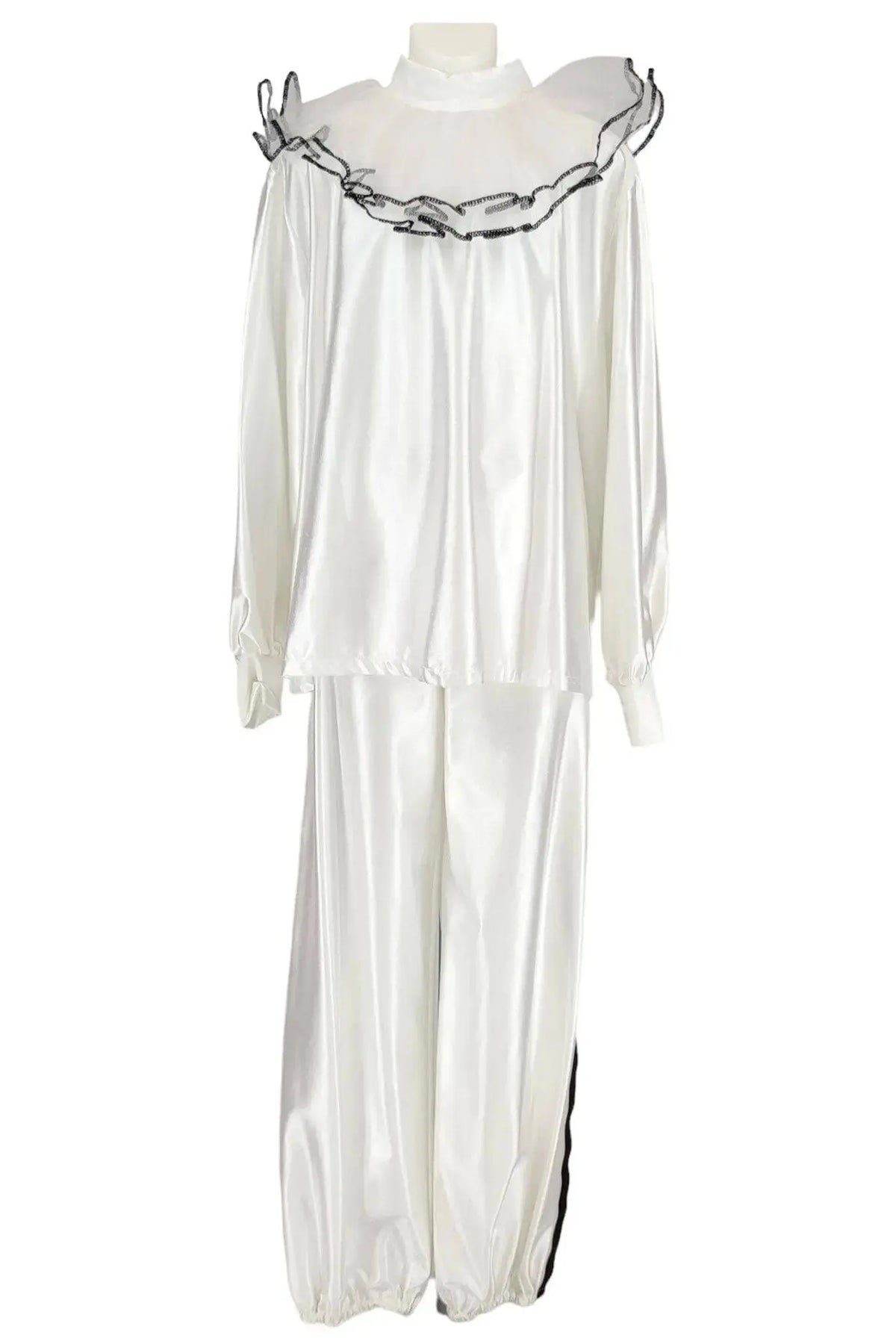 Noleggio costume unisex da pierrot bianco - carnevale
