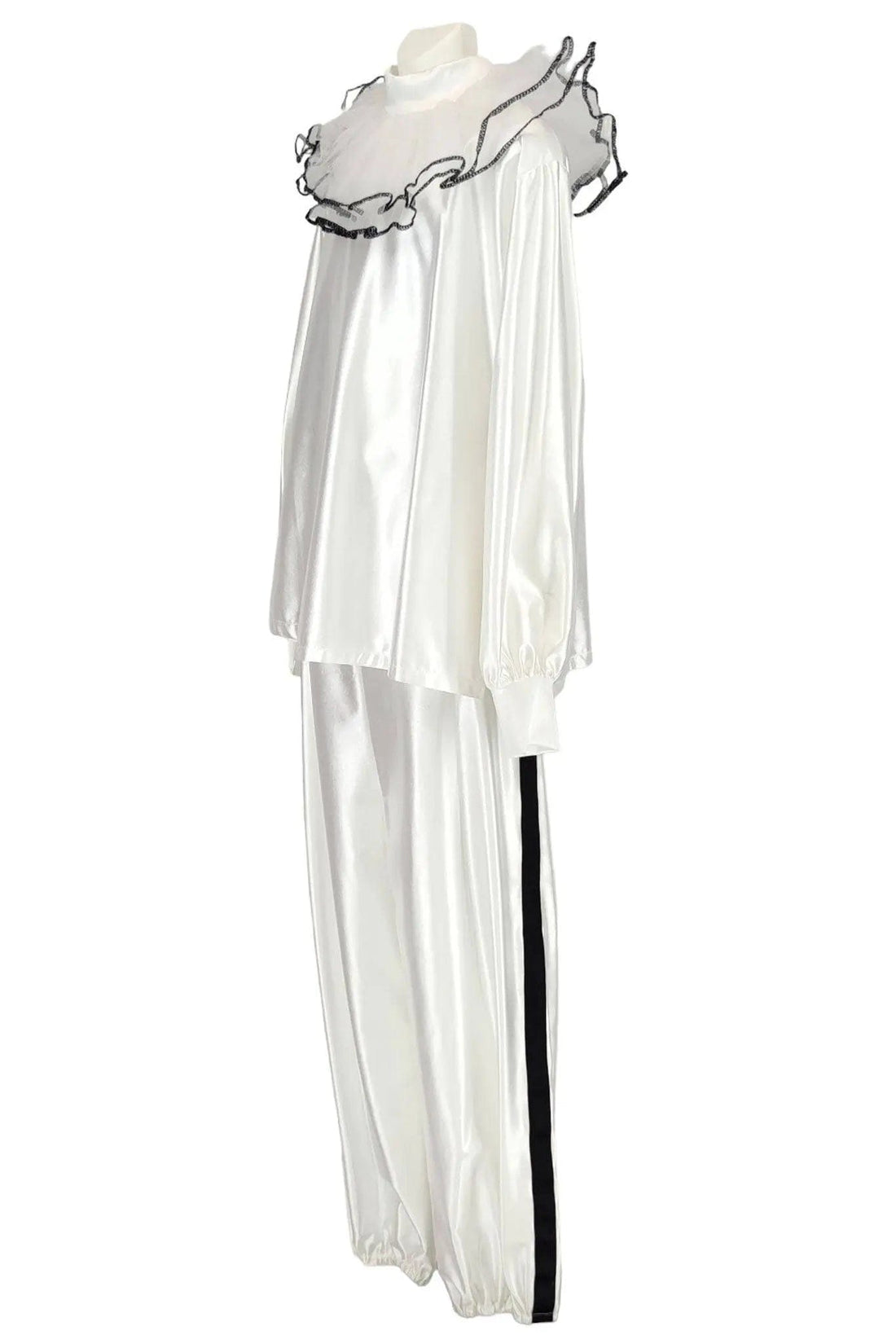 Noleggio costume unisex da pierrot bianco - carnevale