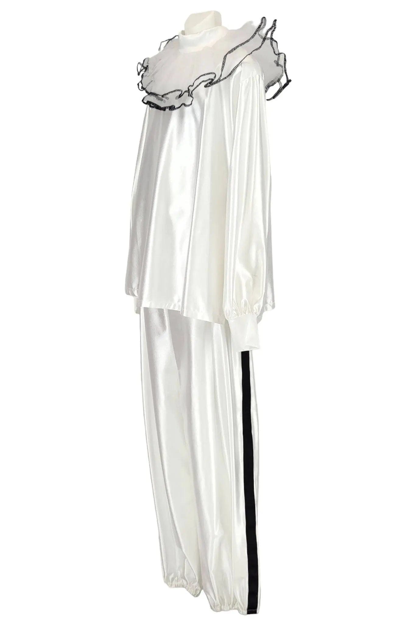 Noleggio costume unisex da pierrot bianco - carnevale