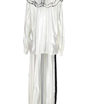 Noleggio costume unisex da pierrot bianco - carnevale