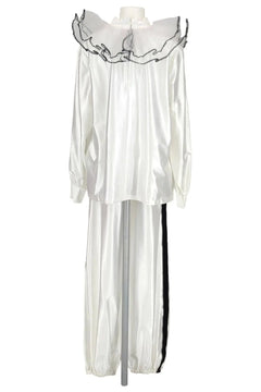 Noleggio costume unisex da pierrot bianco - carnevale