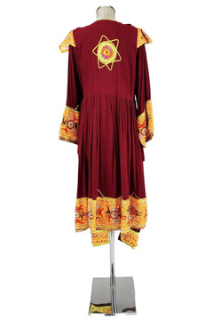 noleggio-abito-unisex-vintage-pashtun-kochi-bordeaux-oro_3