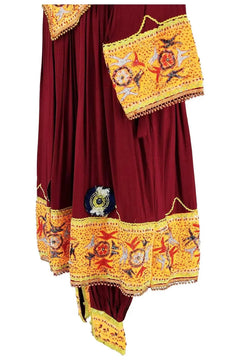 noleggio-abito-unisex-vintage-pashtun-kochi-bordeaux-oro_7