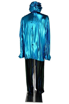 Noleggio Costume uomo Stile Indiano-Arabeggiante Blu Elegante - carnevale