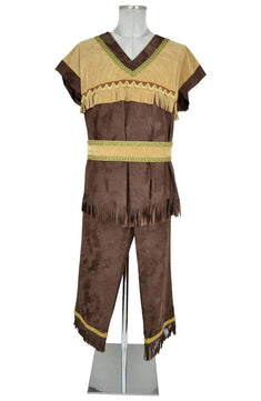 Noleggio costume uomo stile nativo americano con frange - Carnevale
