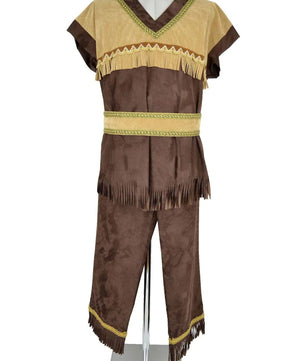 Noleggio costume uomo stile nativo americano con frange - Carnevale