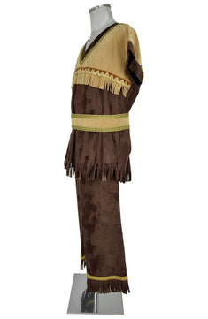 Noleggio costume uomo stile nativo americano con frange - Carnevale
