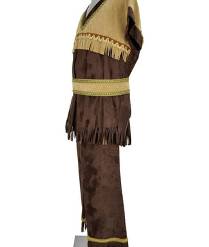 Noleggio costume uomo stile nativo americano con frange - Carnevale