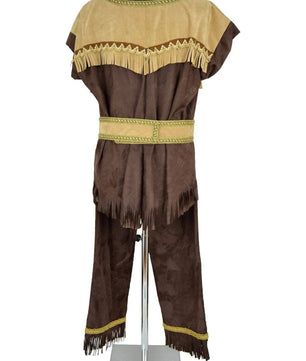 Noleggio costume uomo stile nativo americano con frange - Carnevale