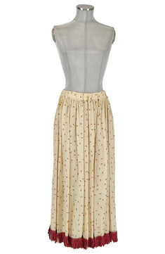 Noleggio gonna lunga donna con frangia vintage