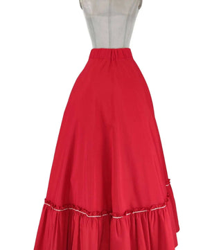 Noleggio Gonna Rossa Donna per Danza Stile '800 - Eleganza storica in Movimento