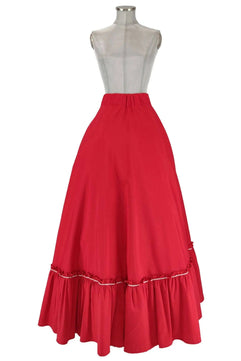 Noleggio Gonna Rossa Donna per Danza Stile '800 - Eleganza storica in Movimento