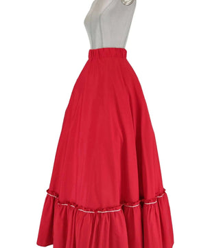 Noleggio Gonna Rossa Donna per Danza Stile '800 - Eleganza storica in Movimento