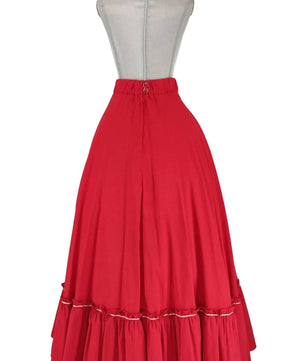 Noleggio Gonna Rossa Donna per Danza Stile '800 - Eleganza storica in Movimento