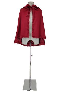 Noleggio mantella rossa unisex a mozzetta - vintage - carnevale