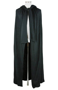 Noleggio mantello lungo uomo con cappuccio a coste - rievocazioni ###