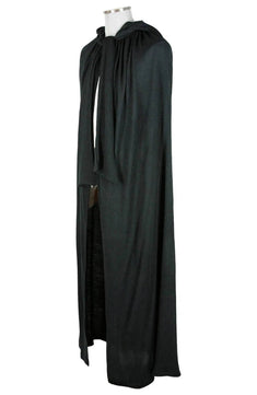 Noleggio mantello lungo uomo con cappuccio a coste - rievocazioni ###