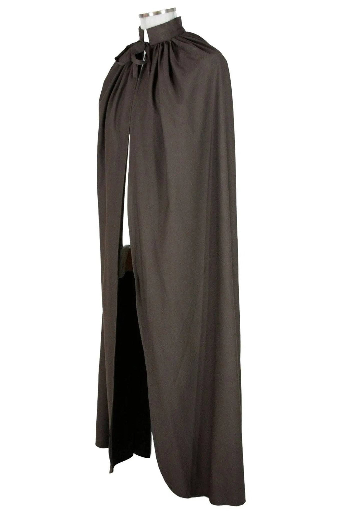 Noleggio mantello unisex grigio tortora - rievocazioni 