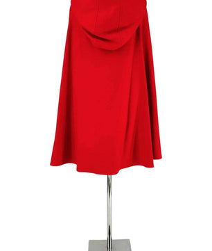 Noleggio mantello uomo donna rosso corto con cappuccio - carnevale