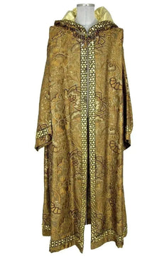 Noleggio Mantello Uomo Medioevale Ricamato con Cappuccio ###