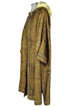 Noleggio Mantello Uomo Medioevale Ricamato con Cappuccio ###