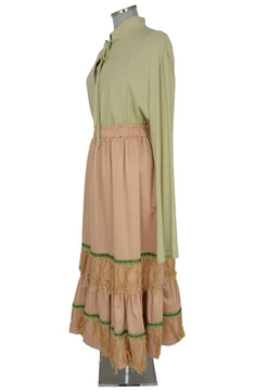 Noleggio tradizionale Completo donna popolana, cameriera di fine '700 inizio '800 o presepe vivente - storico