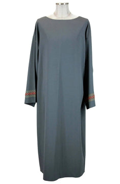 Noleggio tunica azzurra unisex con maniche decorate-rievocazioni ###