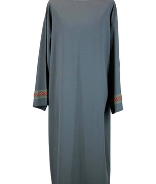 Noleggio tunica azzurra unisex con maniche decorate-rievocazioni ###
